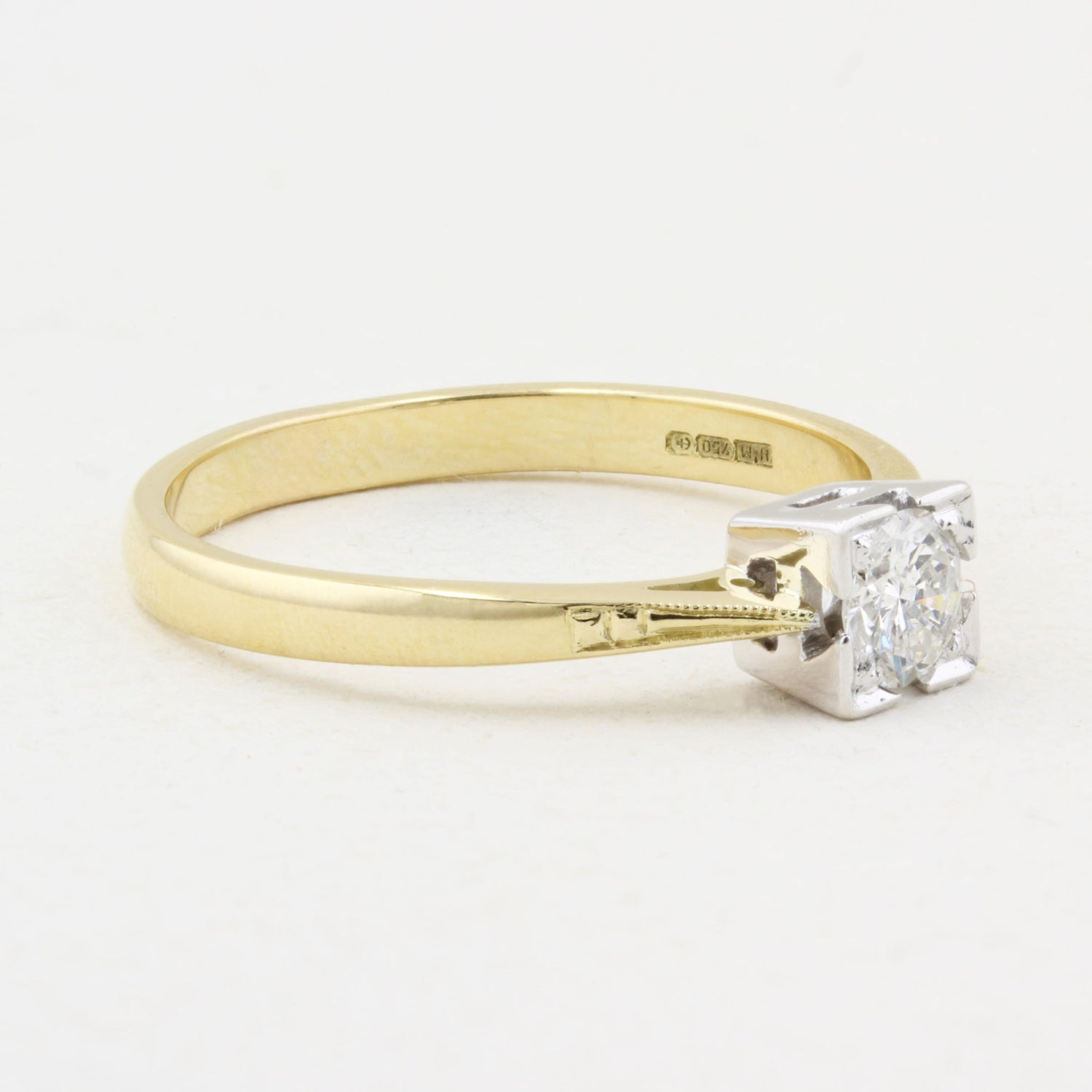 Vintage 0.45ct Diamond Solitaire Ring