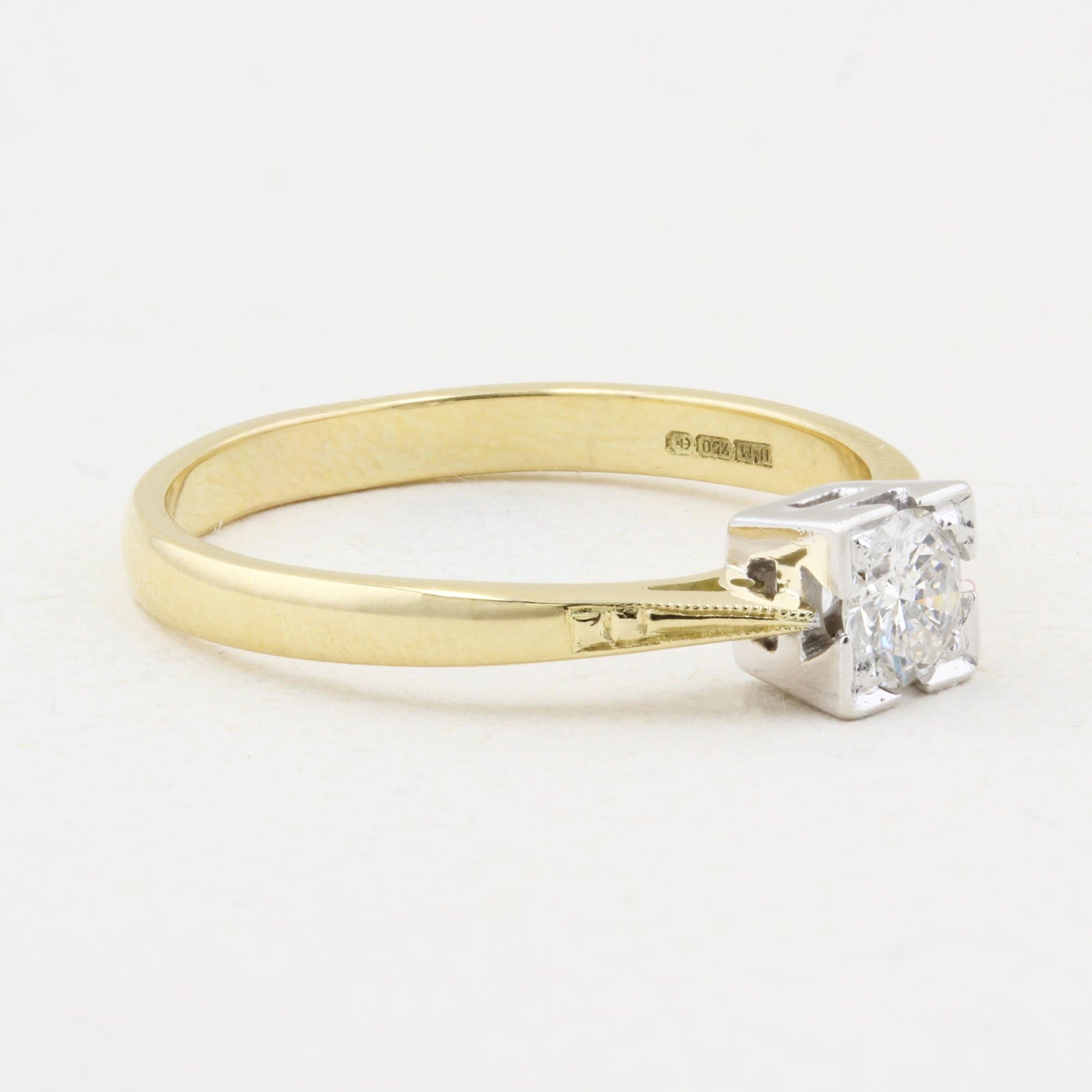 Vintage 0.45ct Diamond Solitaire Ring
