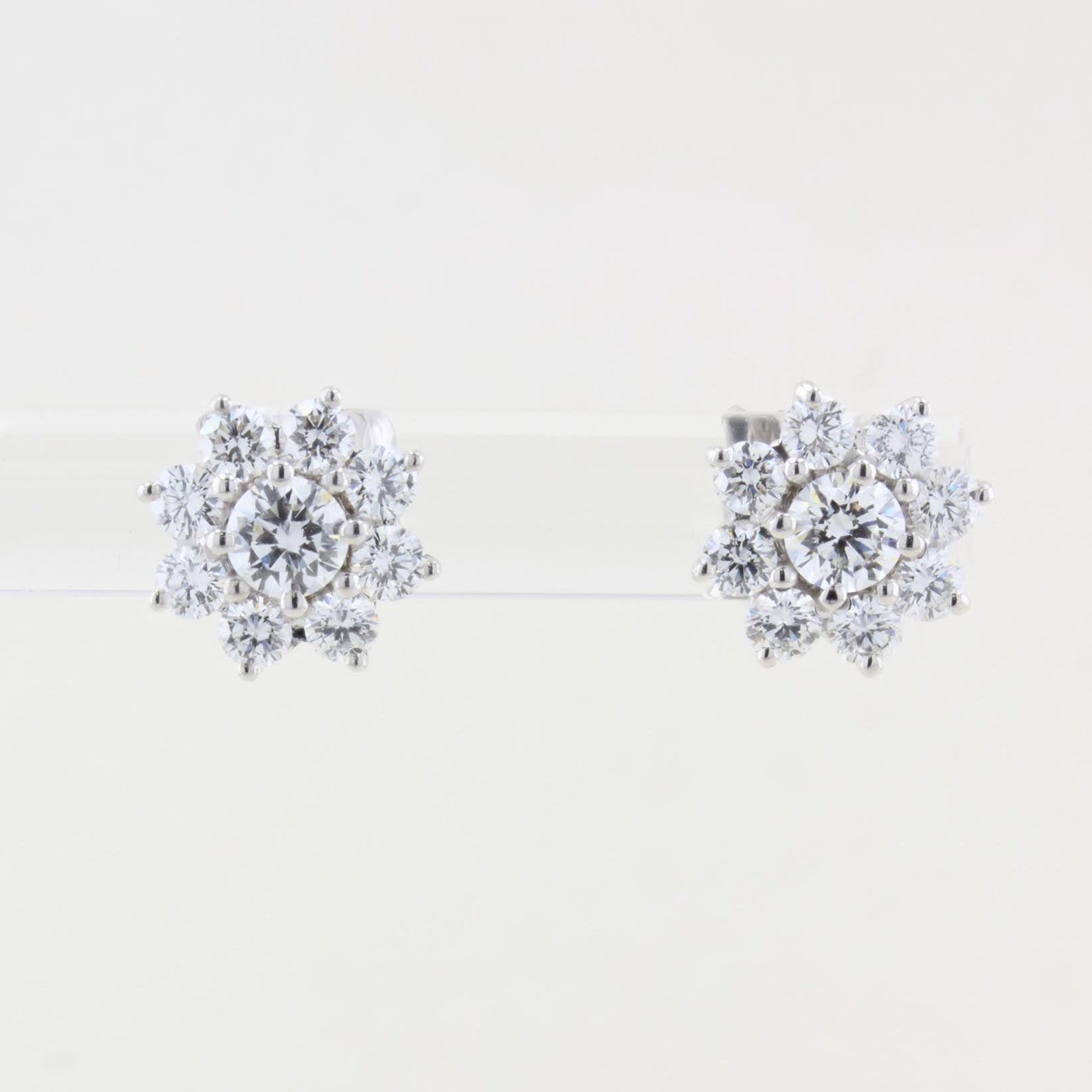 Diamond Cluster Earrings