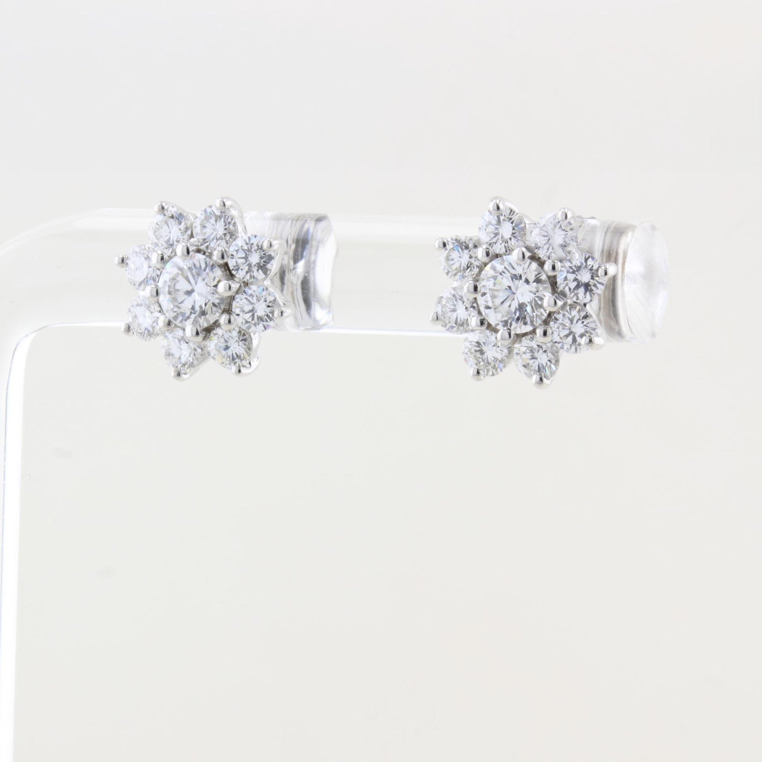 Diamond Cluster Earrings
