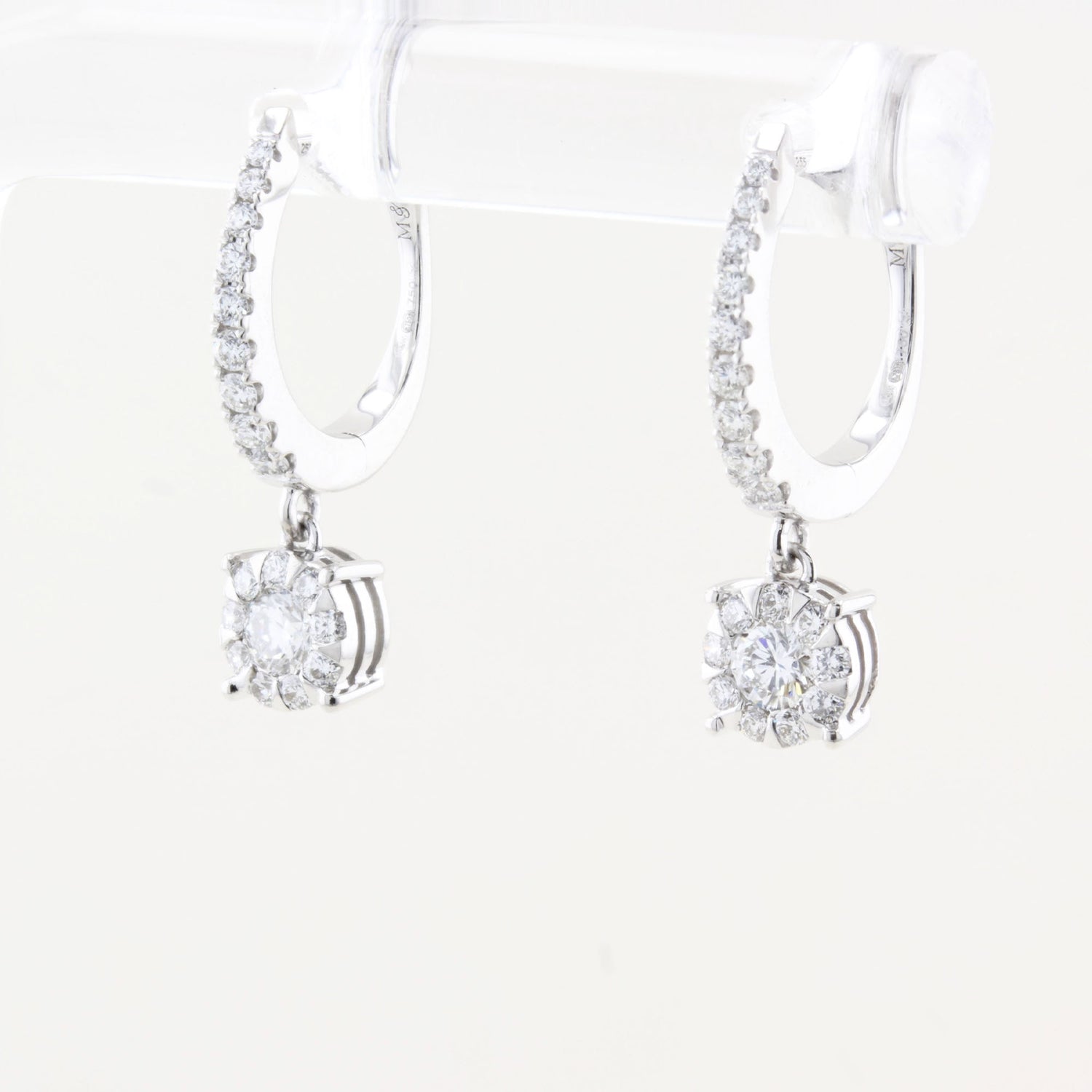 Mappin &amp; Webb Diamond Hoop Drop Earrings
