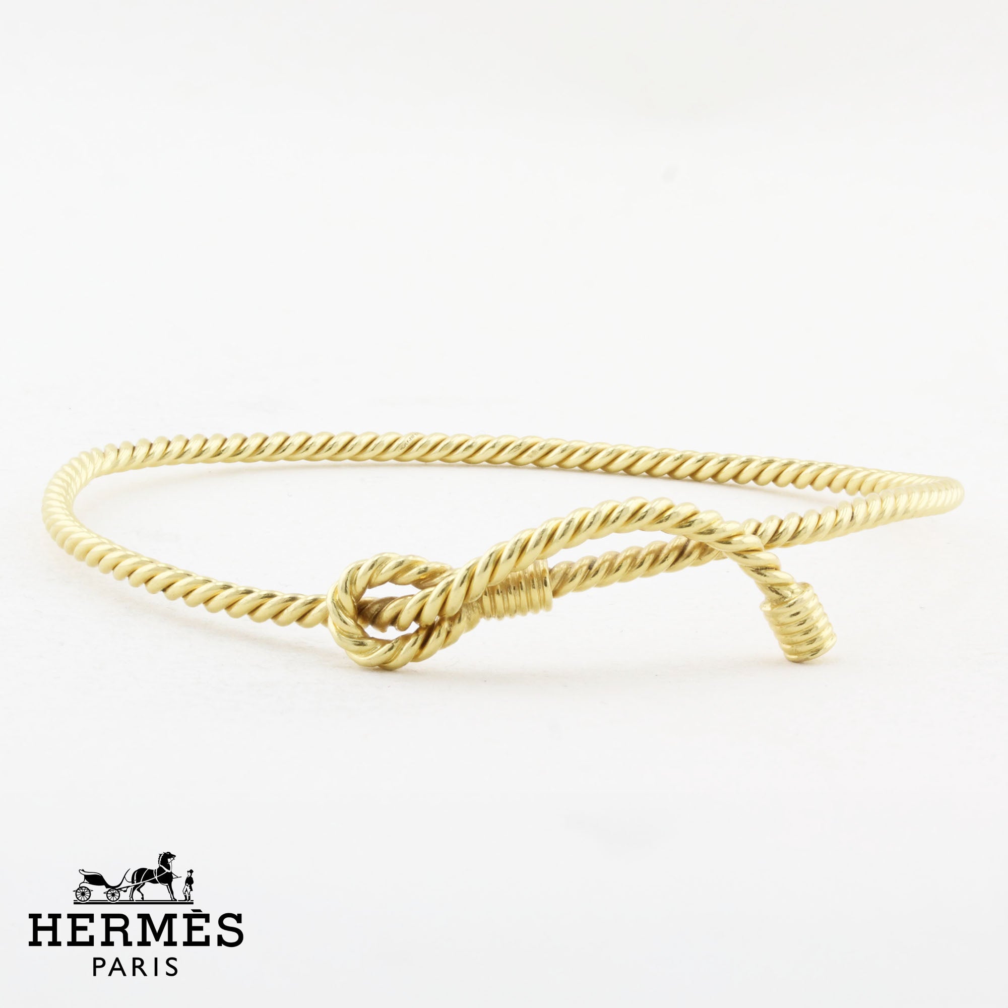 Vintage Hermès Yellow Gold Bangle