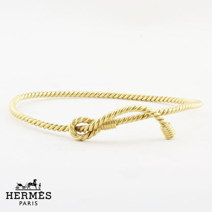Vintage Hermes Yellow Gold Bangle