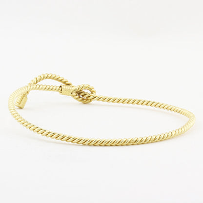 Vintage Hermes Yellow Gold Bangle