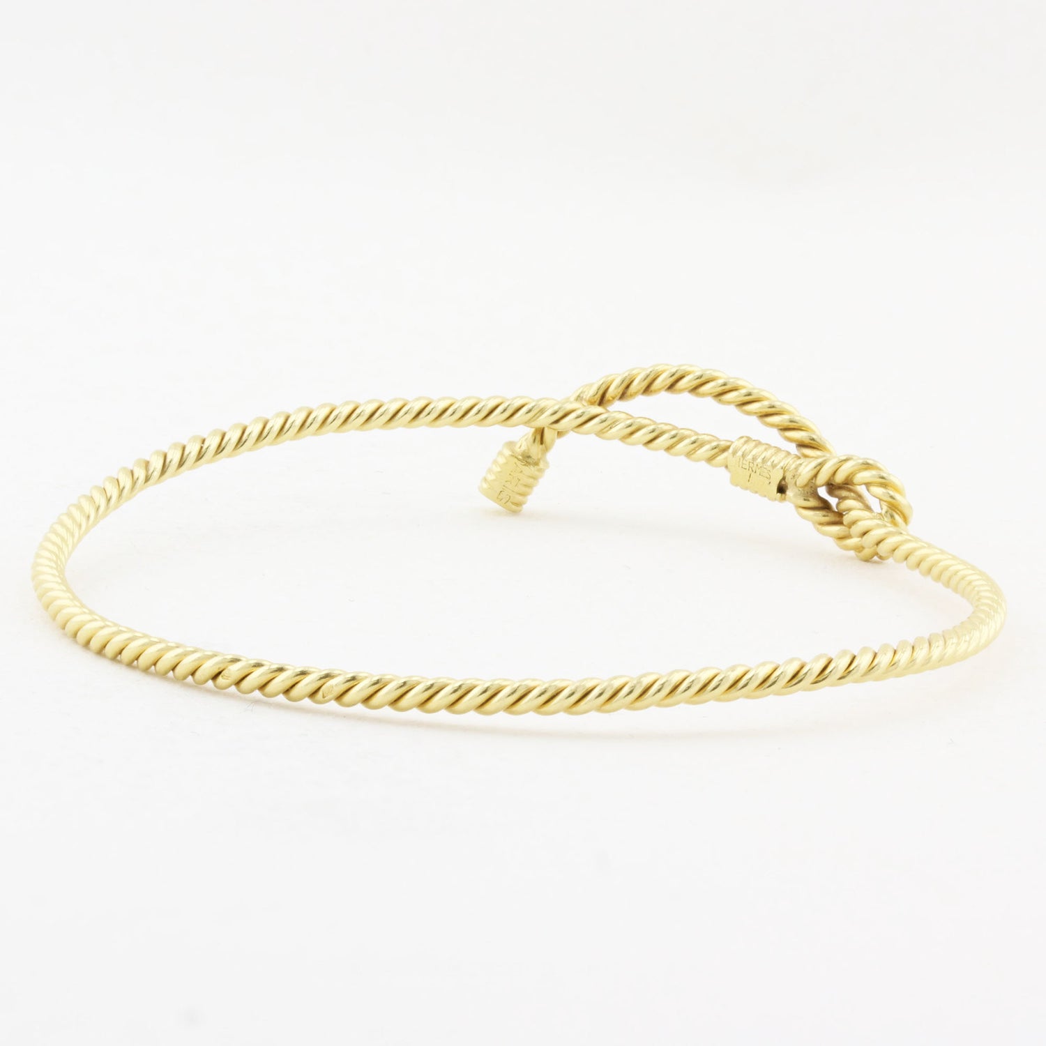 Vintage Hermes Yellow Gold Bangle