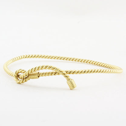 Vintage Hermes Yellow Gold Bangle