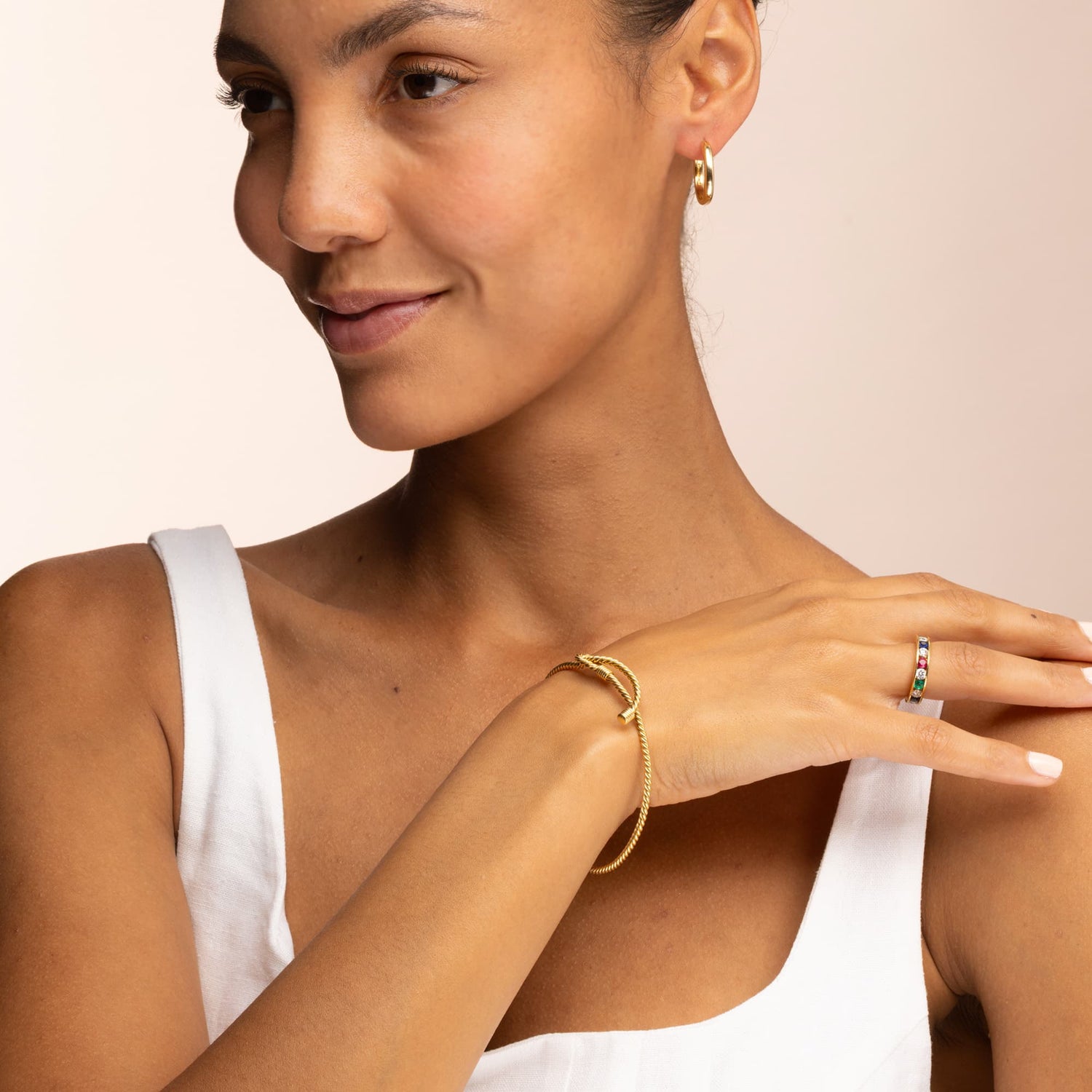 Vintage Hermès Yellow Gold Bangle