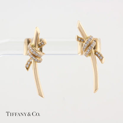 Tiffany &amp; Co. Diamond Knot Earrings
