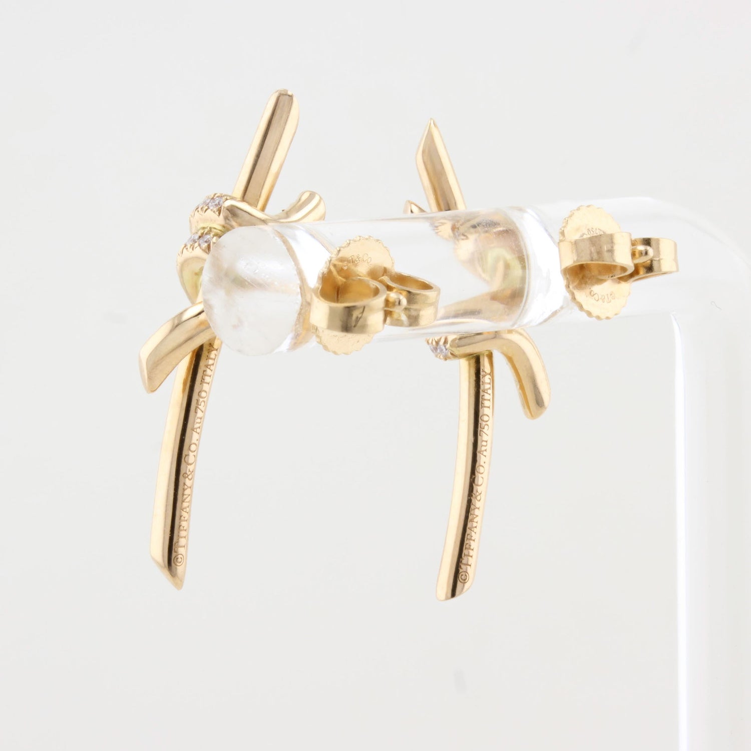 Tiffany &amp; Co. Diamond Knot Earrings