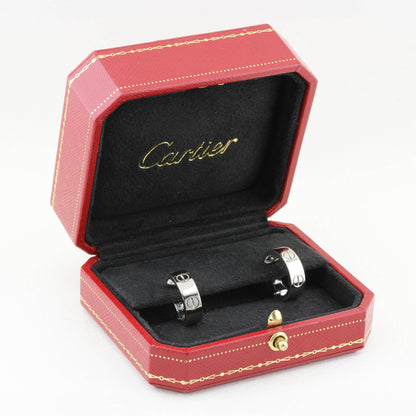 Cartier White Gold Love Hoop Earrings