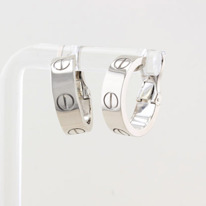 Cartier White Gold Love Hoop Earrings