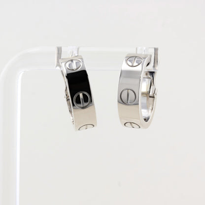 Cartier White Gold Love Hoop Earrings