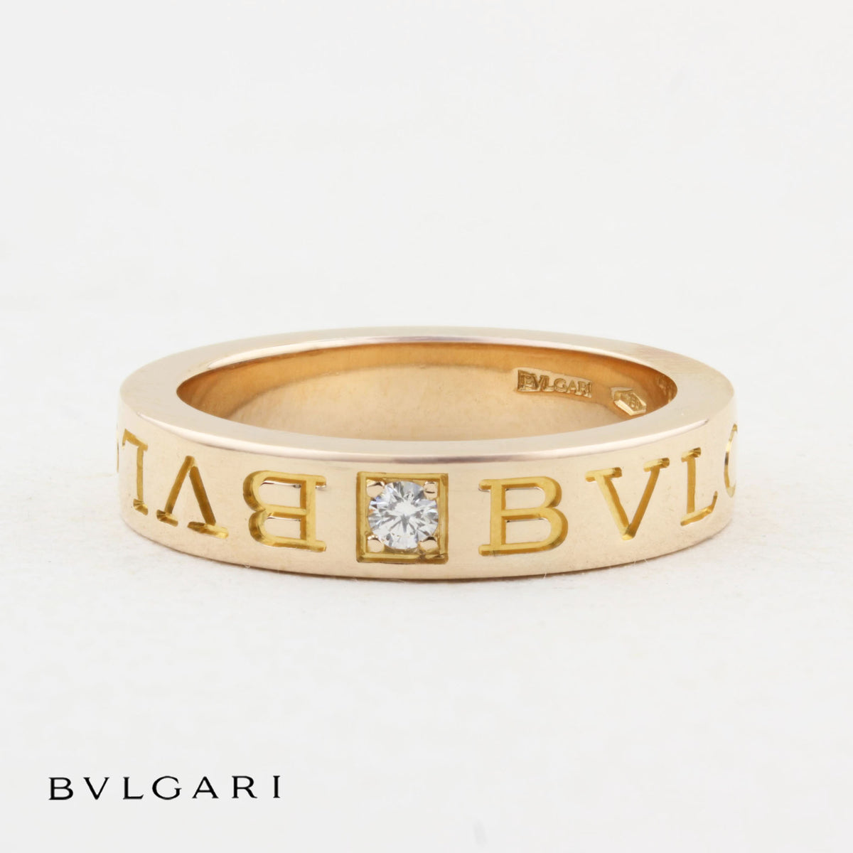 Bulgari Rose Gold and Diamond B.zero1 Ring