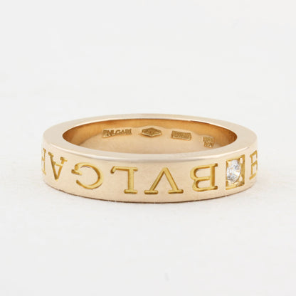 Bulgari Rose Gold and Diamond B.zero1 Ring