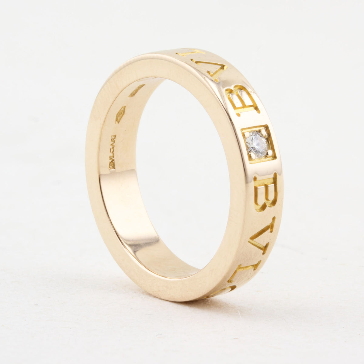 Bulgari Rose Gold and Diamond B.zero1 Ring