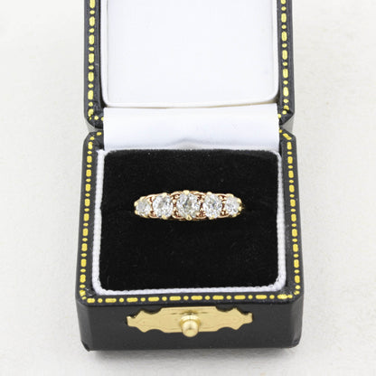 Vintage Old Cut Diamond Five Stone Ring