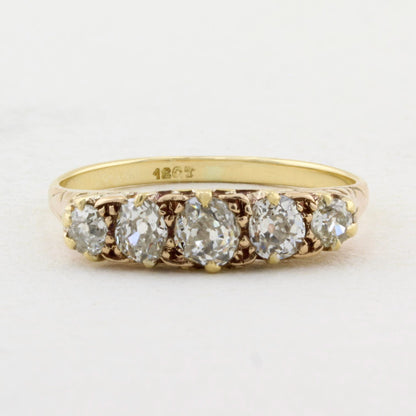Vintage Old Cut Diamond Five Stone Ring