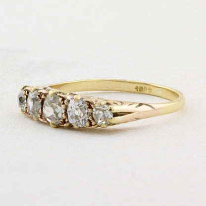 Vintage Old Cut Diamond Five Stone Ring