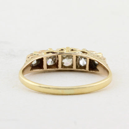 Vintage Old Cut Diamond Five Stone Ring