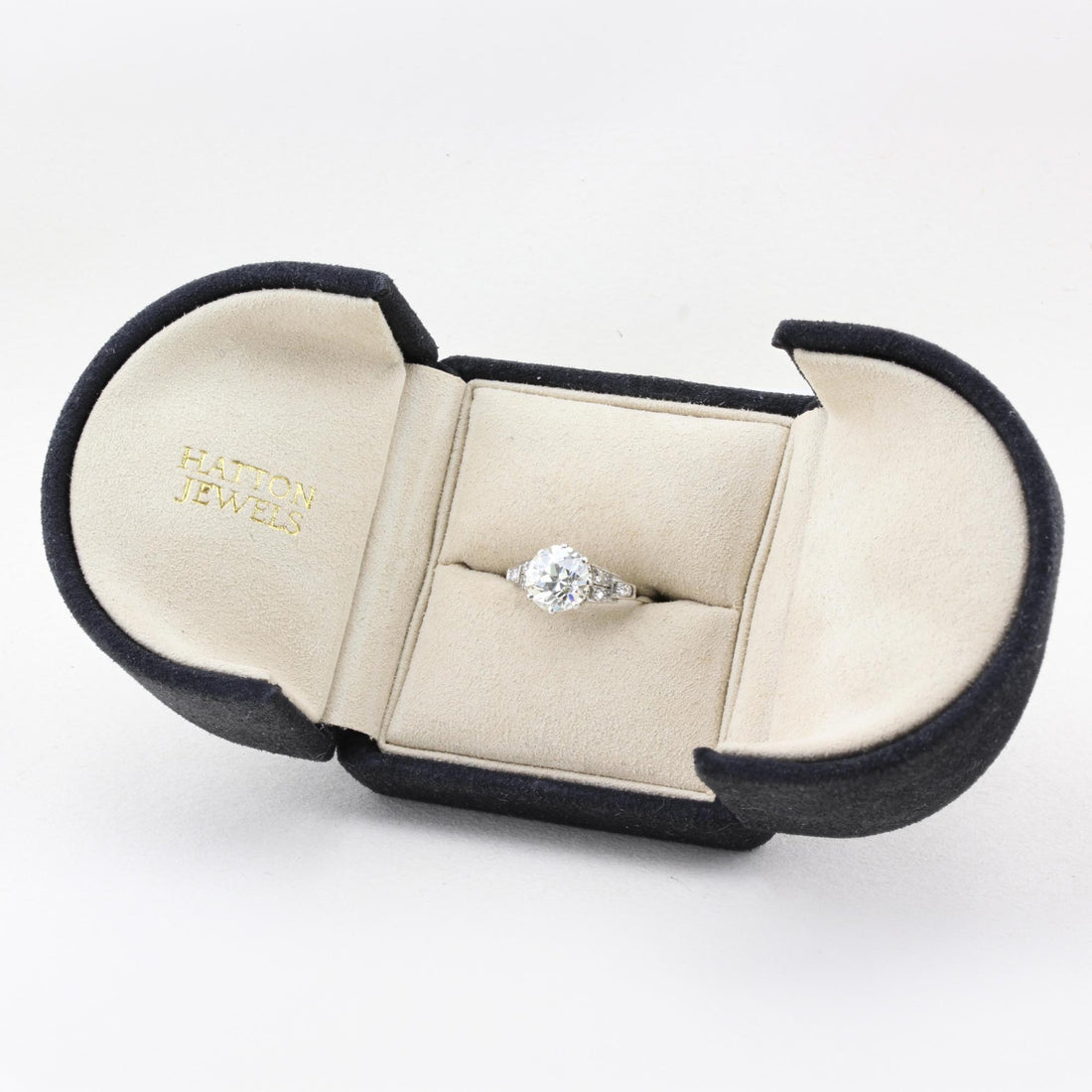 2.50ct Old Mine Cut Diamond Ring