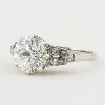 2.50ct Old Mine Cut Diamond Ring