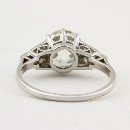 2.50ct Old Mine Cut Diamond Ring