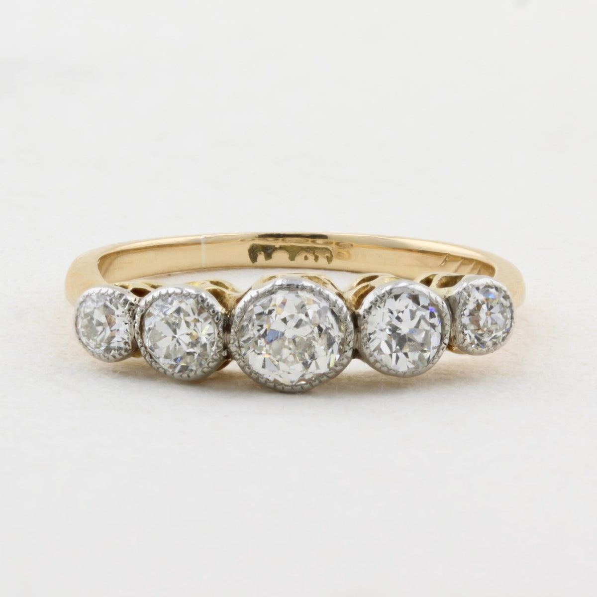Old Cut Diamond Five Stone Ring