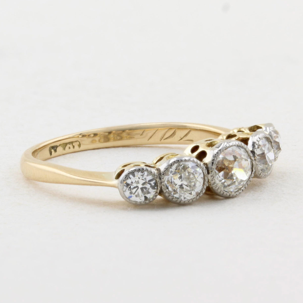 Old Cut Diamond Five Stone Ring