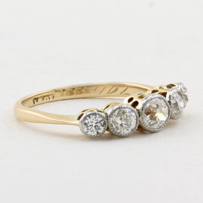 Old Cut Diamond Five Stone Ring