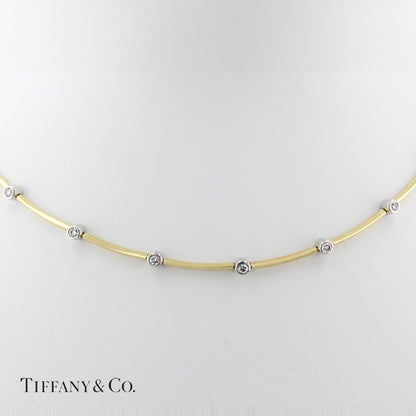 Tiffany &amp; Co. Diamond Bezel Link Necklace