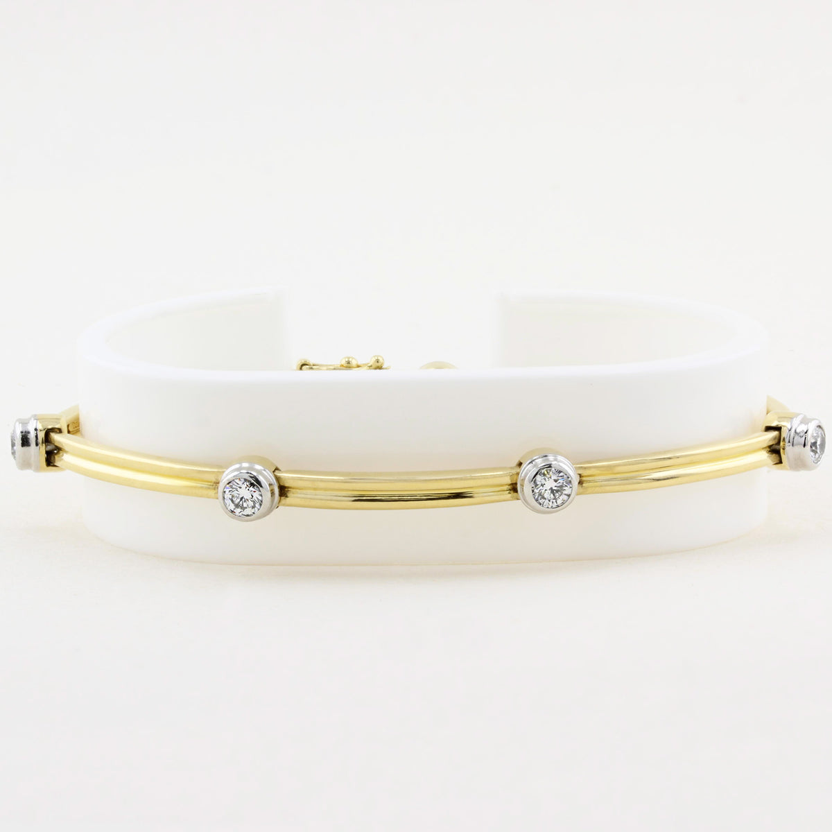Tiffany &amp; Co. Diamond Double Bar Bracelet