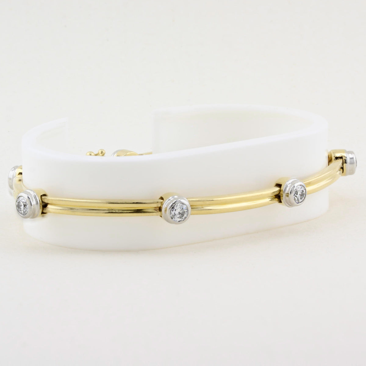 Tiffany &amp; Co. Diamond Double Bar Bracelet