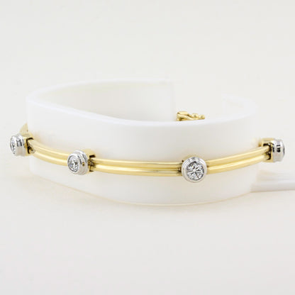 Tiffany &amp; Co. Diamond Double Bar Bracelet