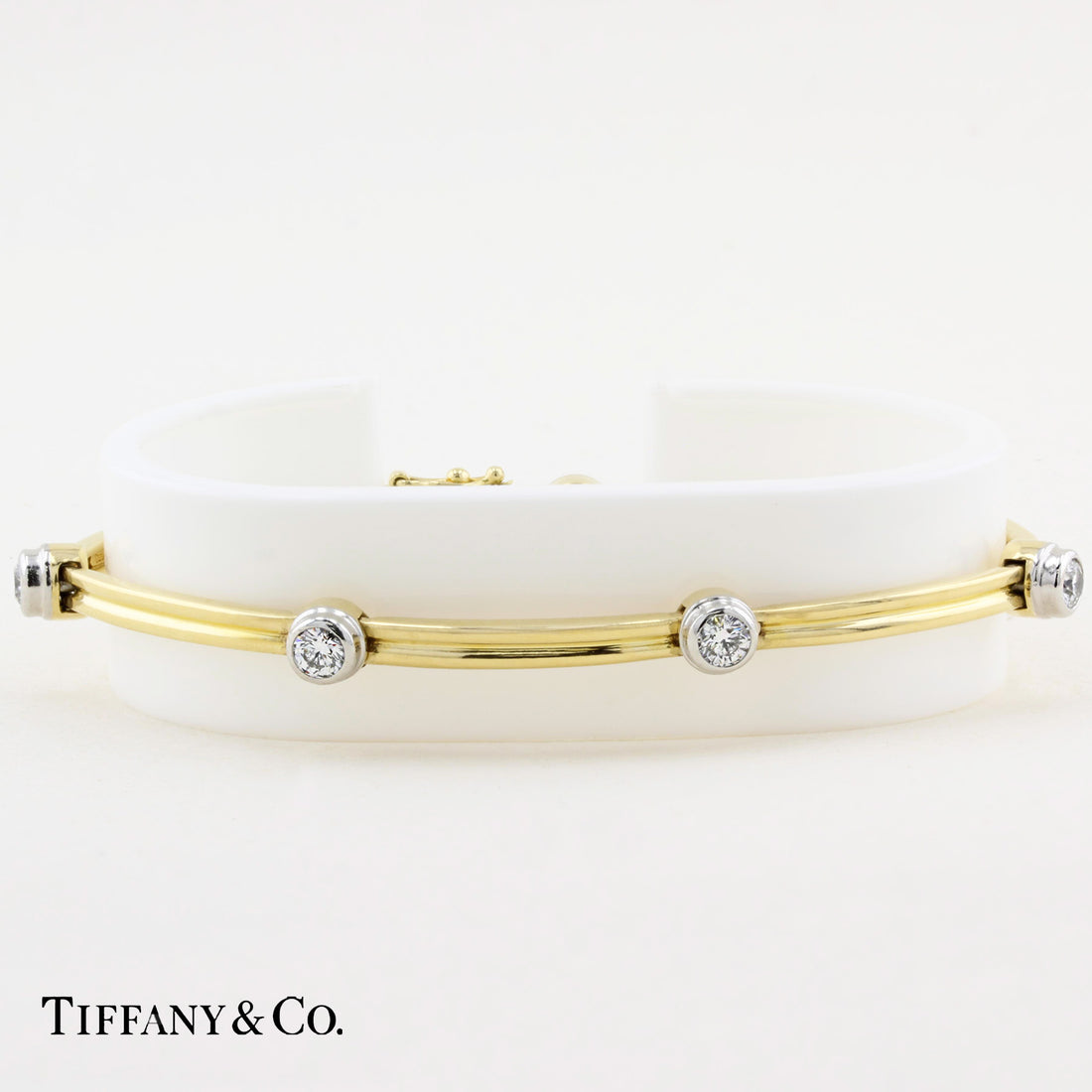 Tiffany &amp; Co. Diamond Double Bar Bracelet