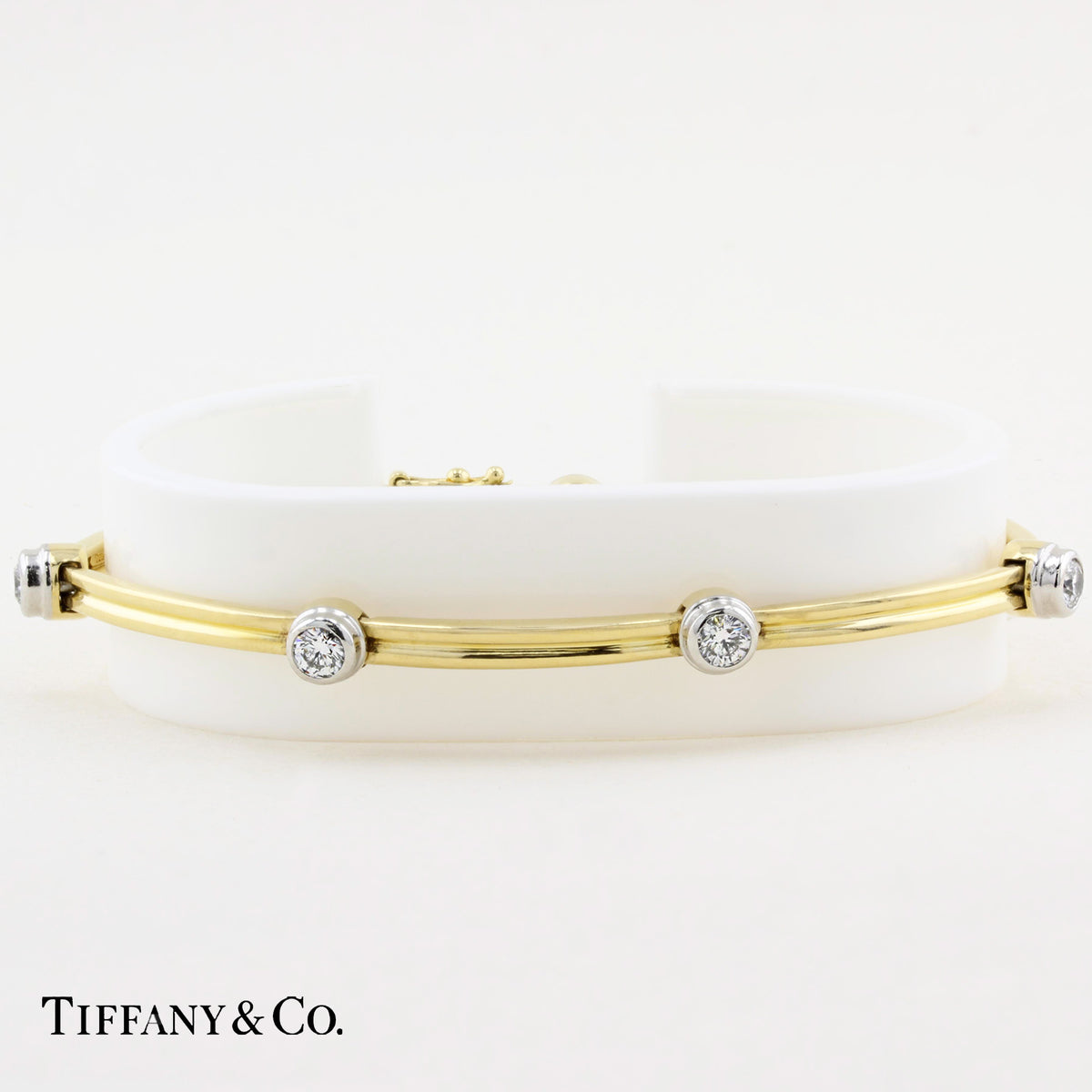 Tiffany &amp; Co. Diamond Double Bar Bracelet