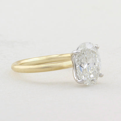 2.03ct Oval Diamond Solitaire Ring