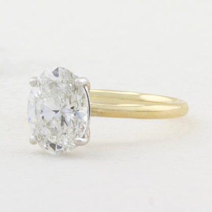 2.03ct Oval Diamond Solitaire Ring