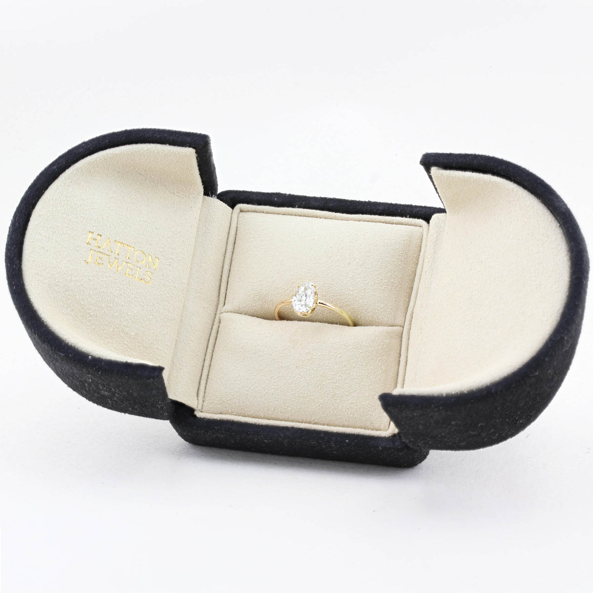 Edwardian 0.95ct Old Cut Pear Diamond Ring