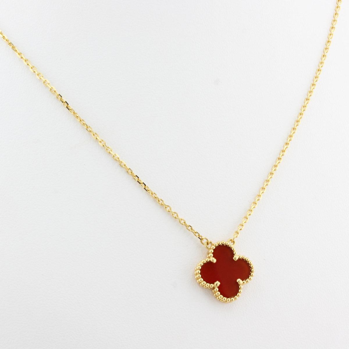 Van Cleef &amp; Arpels Carnelian Alhambra Pendant