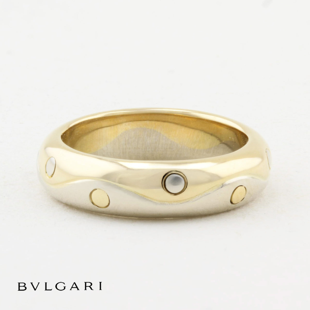 Bulgari Onda Two Tone Gold Ring