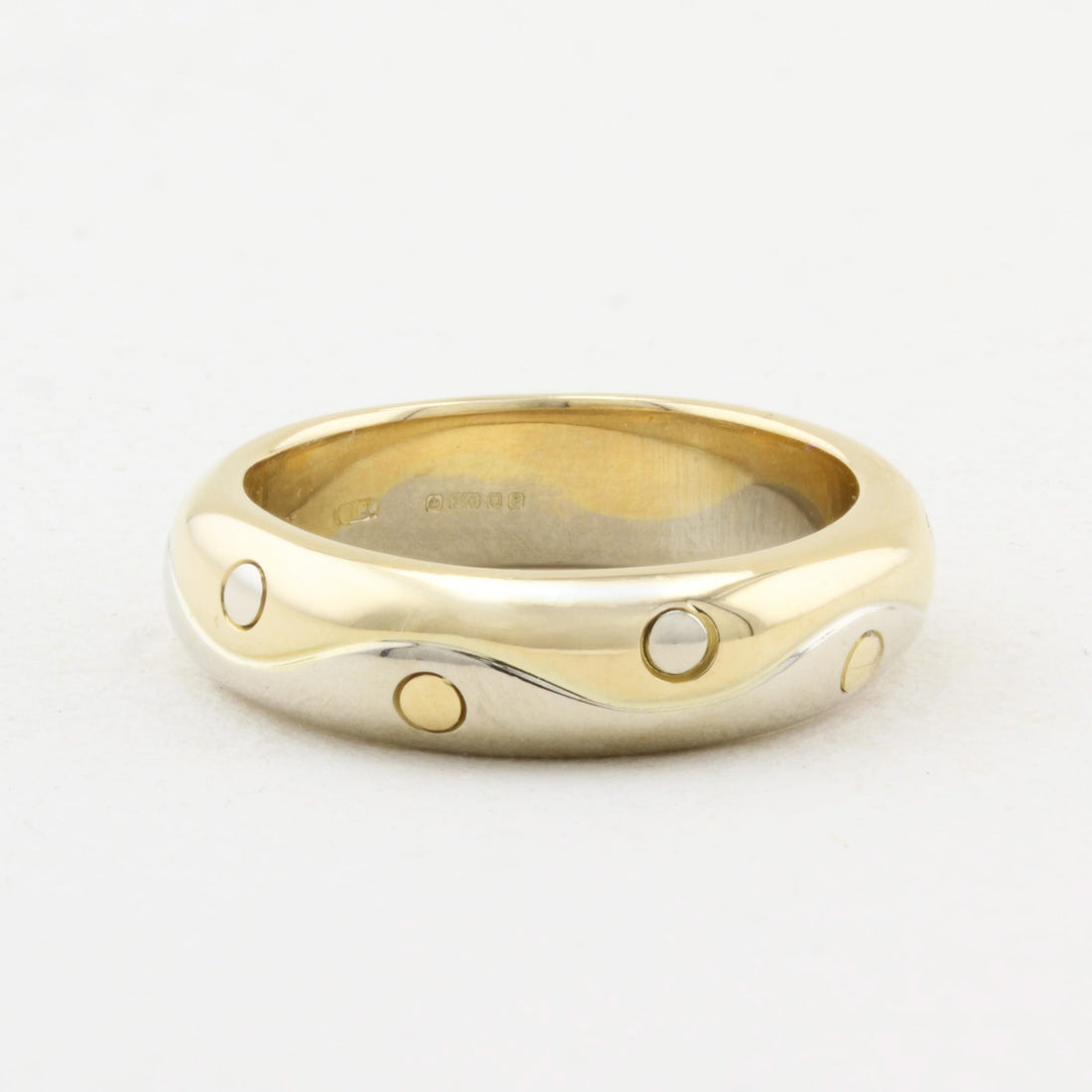 Bulgari Onda Two Tone Gold Ring