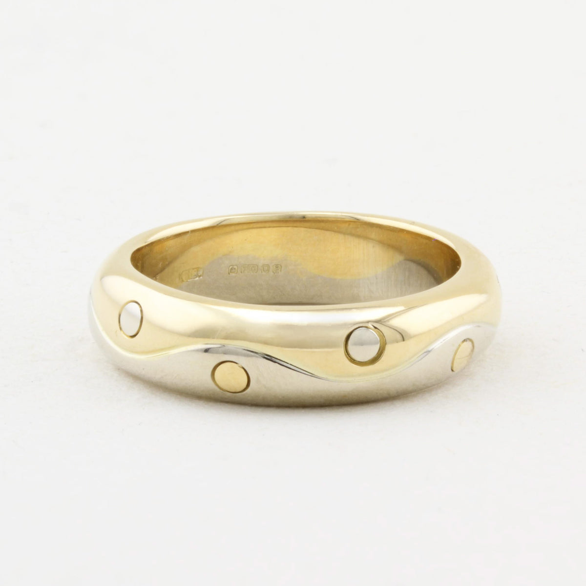 Bulgari Onda Two Tone Gold Ring