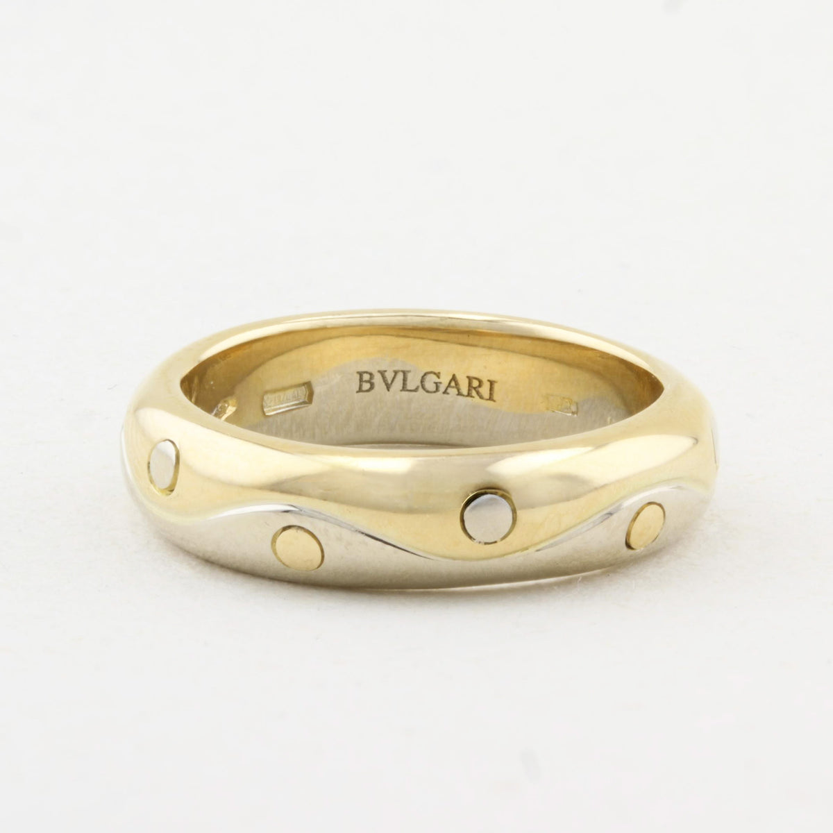 Bulgari Onda Two Tone Gold Ring