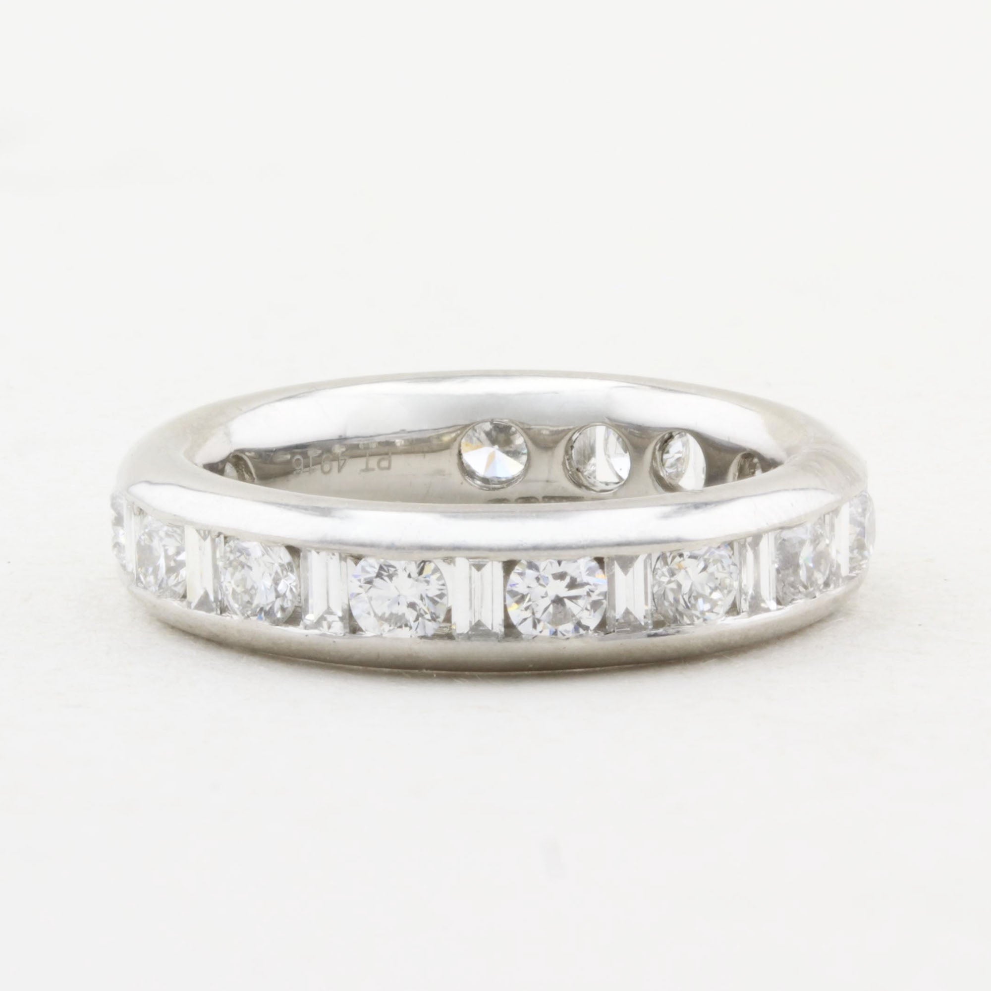 Baguette and Brilliant Cut Diamond Eternity Ring