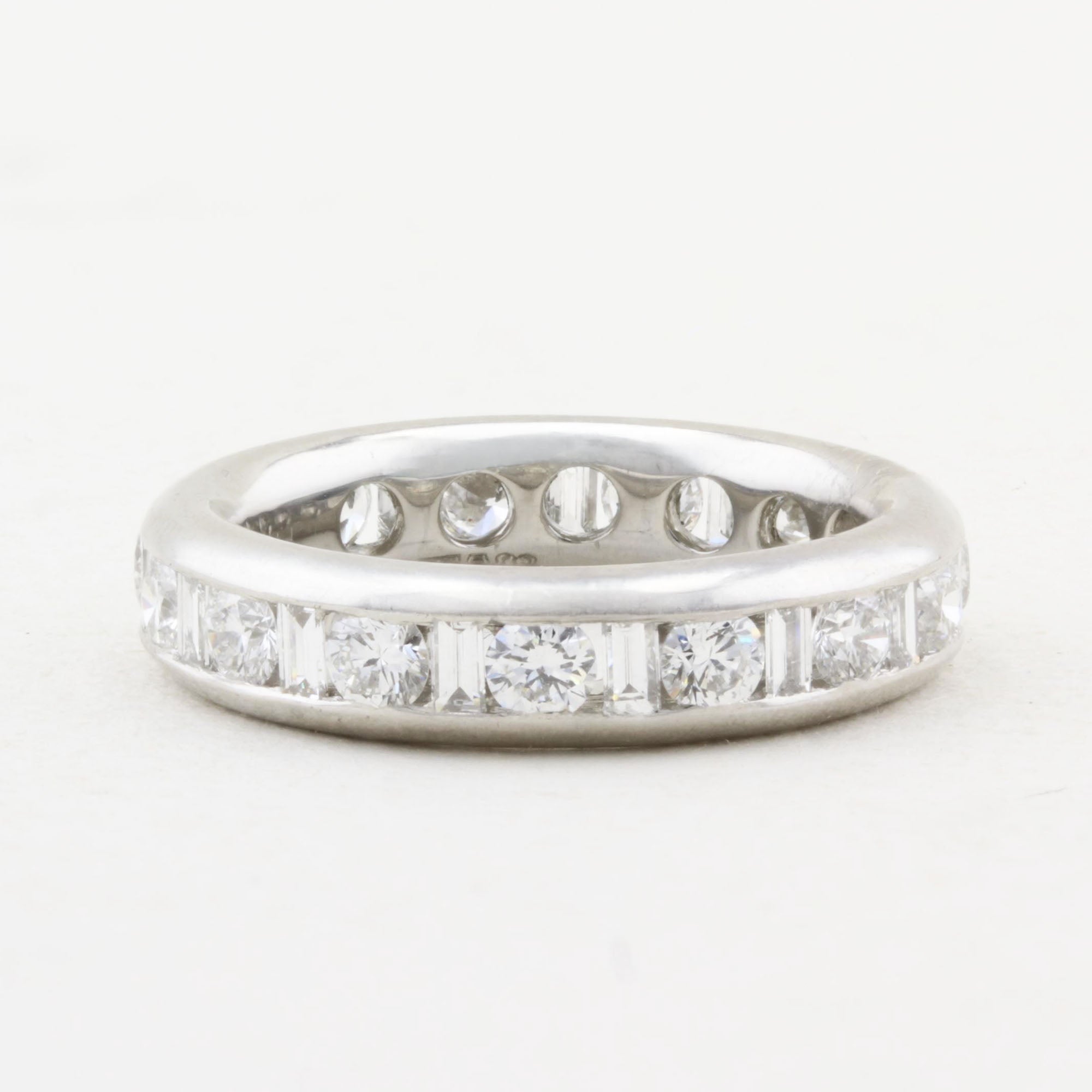 Baguette and Brilliant Cut Diamond Eternity Ring