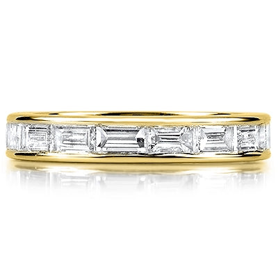 Horizontal Baguette Cut Diamond Eternity Ring