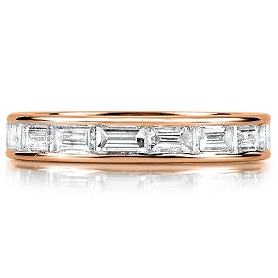 Horizontal Baguette Cut Diamond Eternity Ring