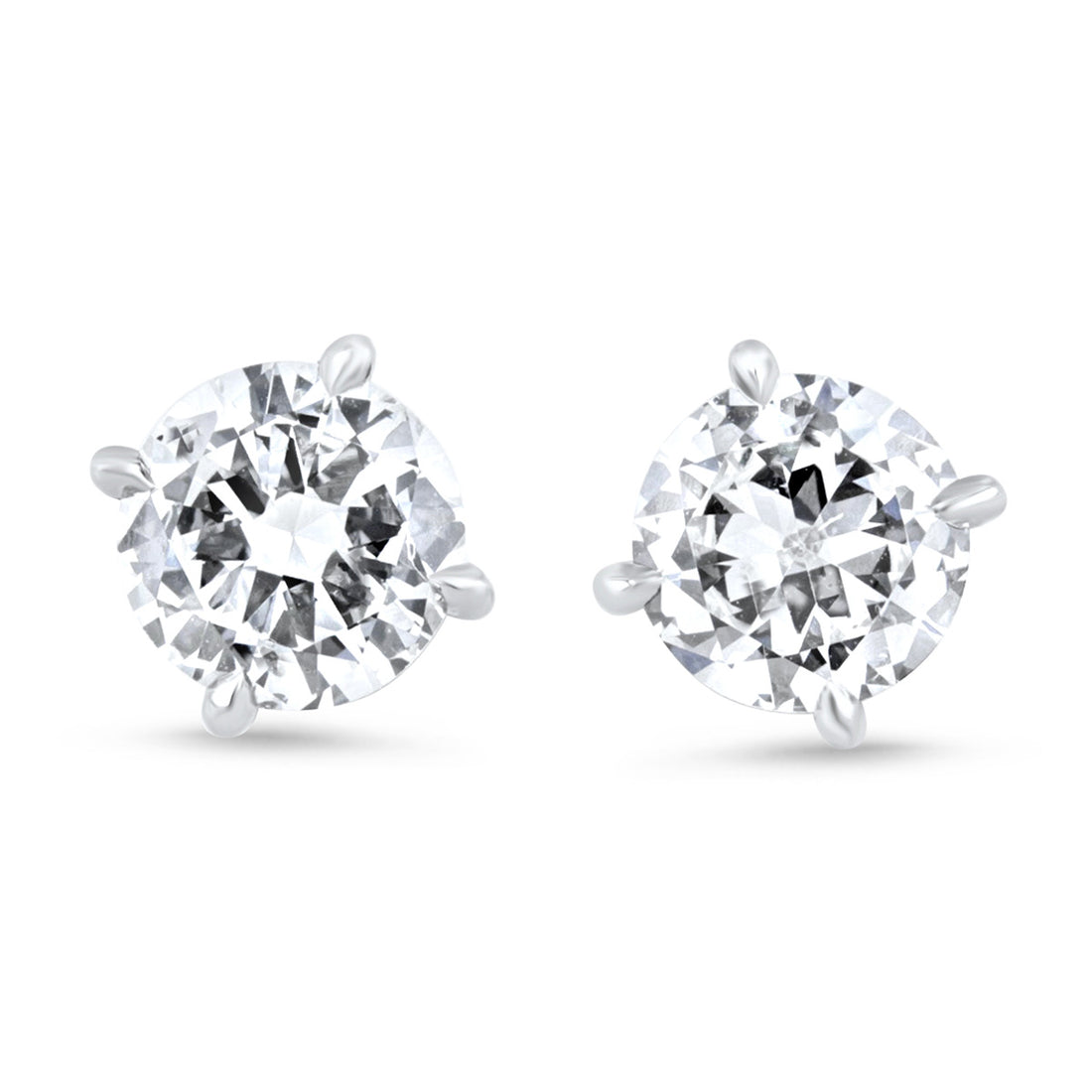 Large Diamond Stud Earrings