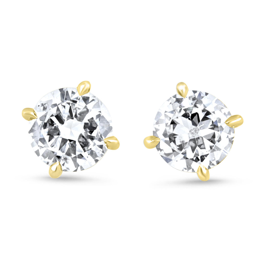 Large Diamond Stud Earrings
