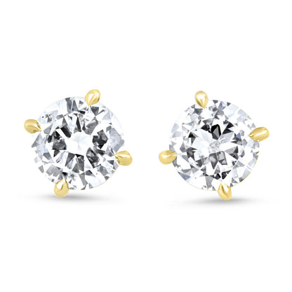 Large Diamond Stud Earrings